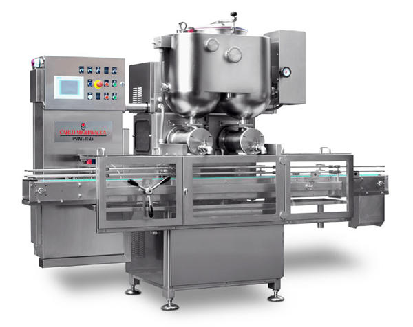 Ikki boshli yarim avtomatik avtomat mevali murabbo to'ldirish mashinasi 