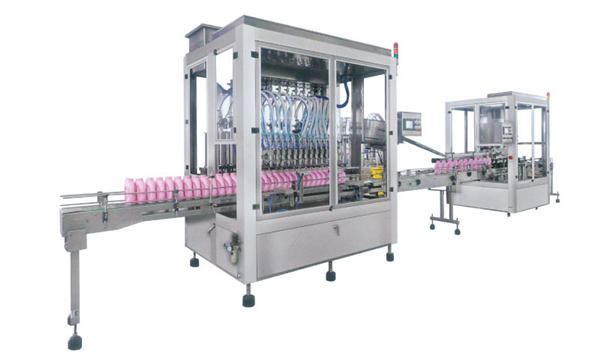 Zanglamaydigan po'latdan yasalgan avtomatik yuvish vositalarini to'ldirish mashinasi 